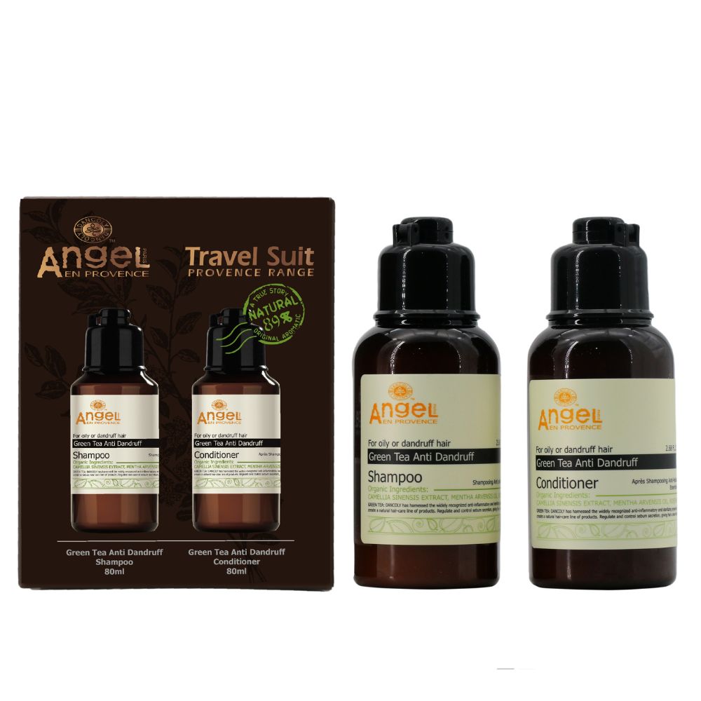 Dancoly Green Tea Anti Dandruff Set (Shampoo 80ml+Conditioner 80ml)