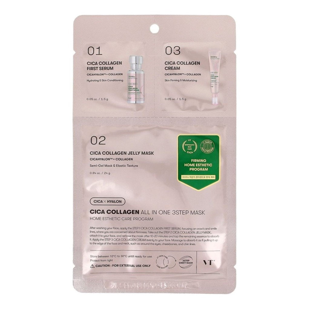 VT Cosmetics Cica Collagen All In One 3step Mask