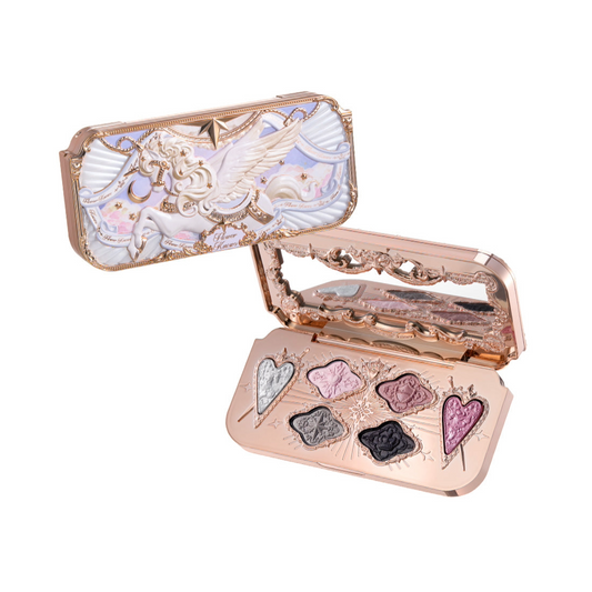 Flower Knows Knight Unicorn Collection 6-Color Satin Eyeshadow Palette