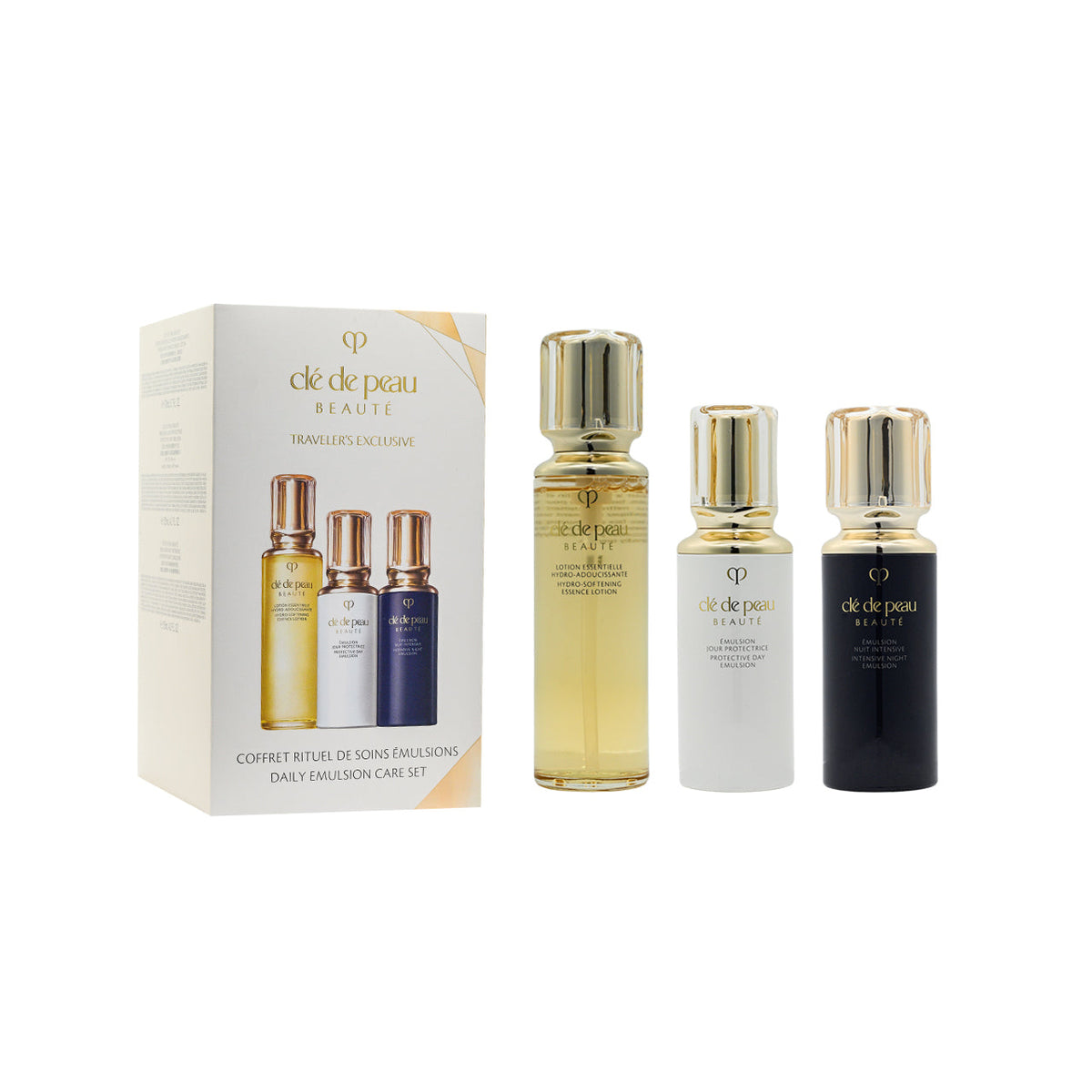 Clé de Peau Beauté Daily Emulsions Care Set（Lotion 170ml+Day Emulsion 125ml+Night Emulsion 125ml）