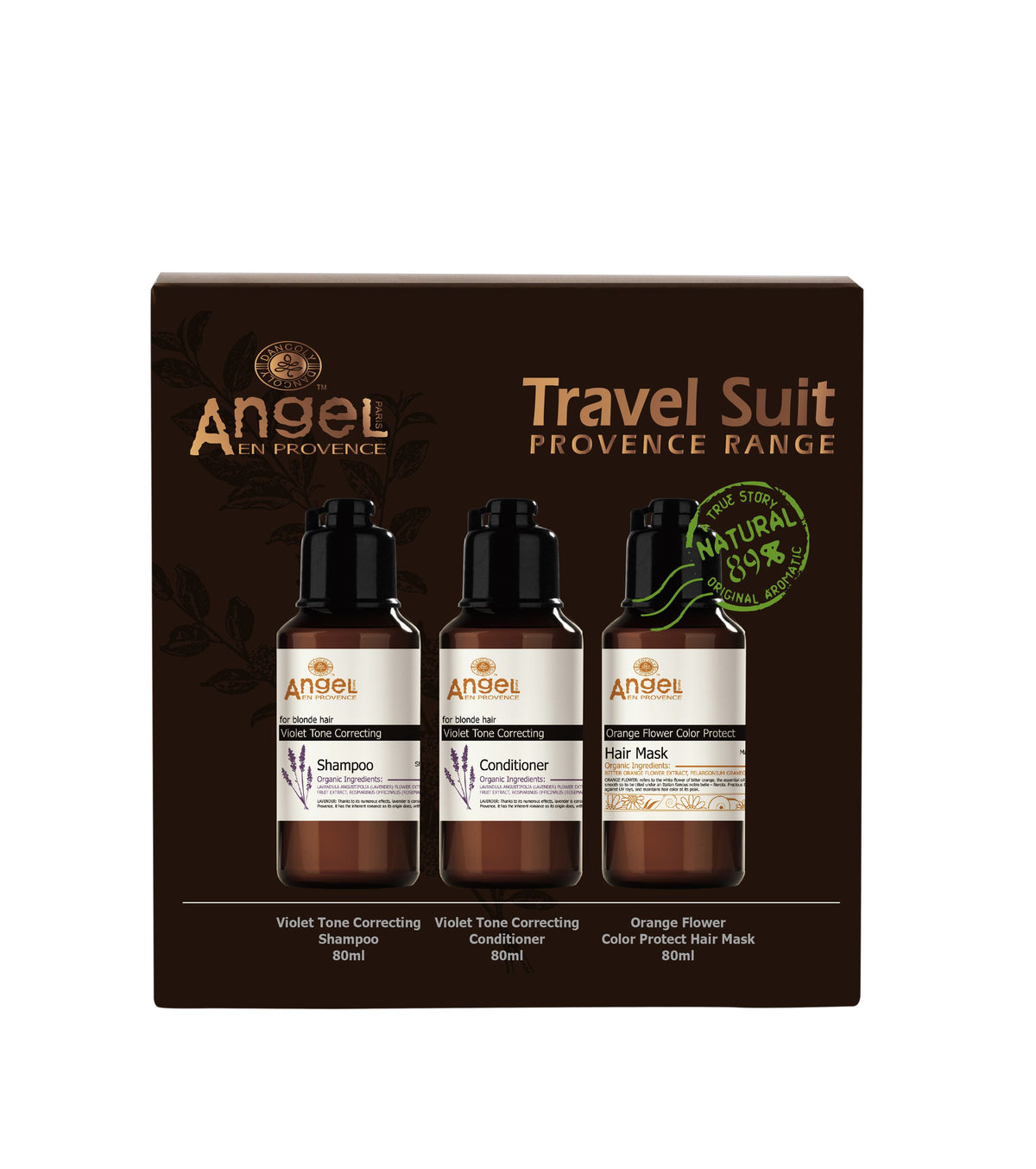 Dancoly Lavender Violet Toning Travel Pack Trio (Shampoo 80ml+Conditioner 80ml+Hair Mask 80ml)
