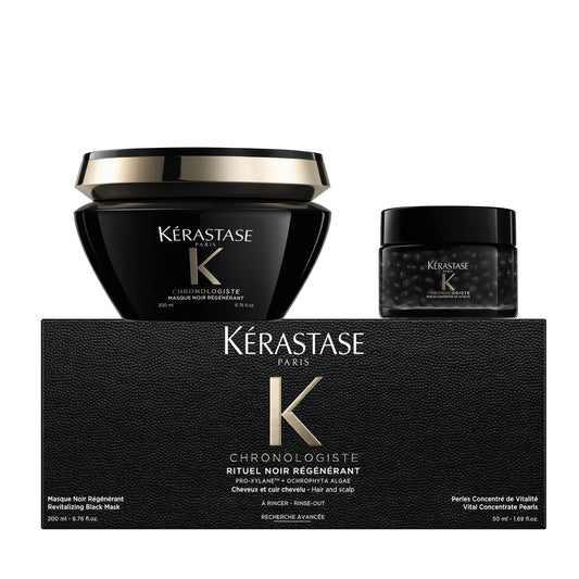 Kérastase Chronologiste Rituel Noir Régénérant for Hair and Scalp Set(200ml+50ml)