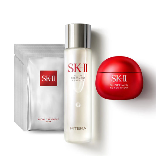 SK-II Power Essentials Set (Cream 100g+Mask 10pcs+Toner 250ml)