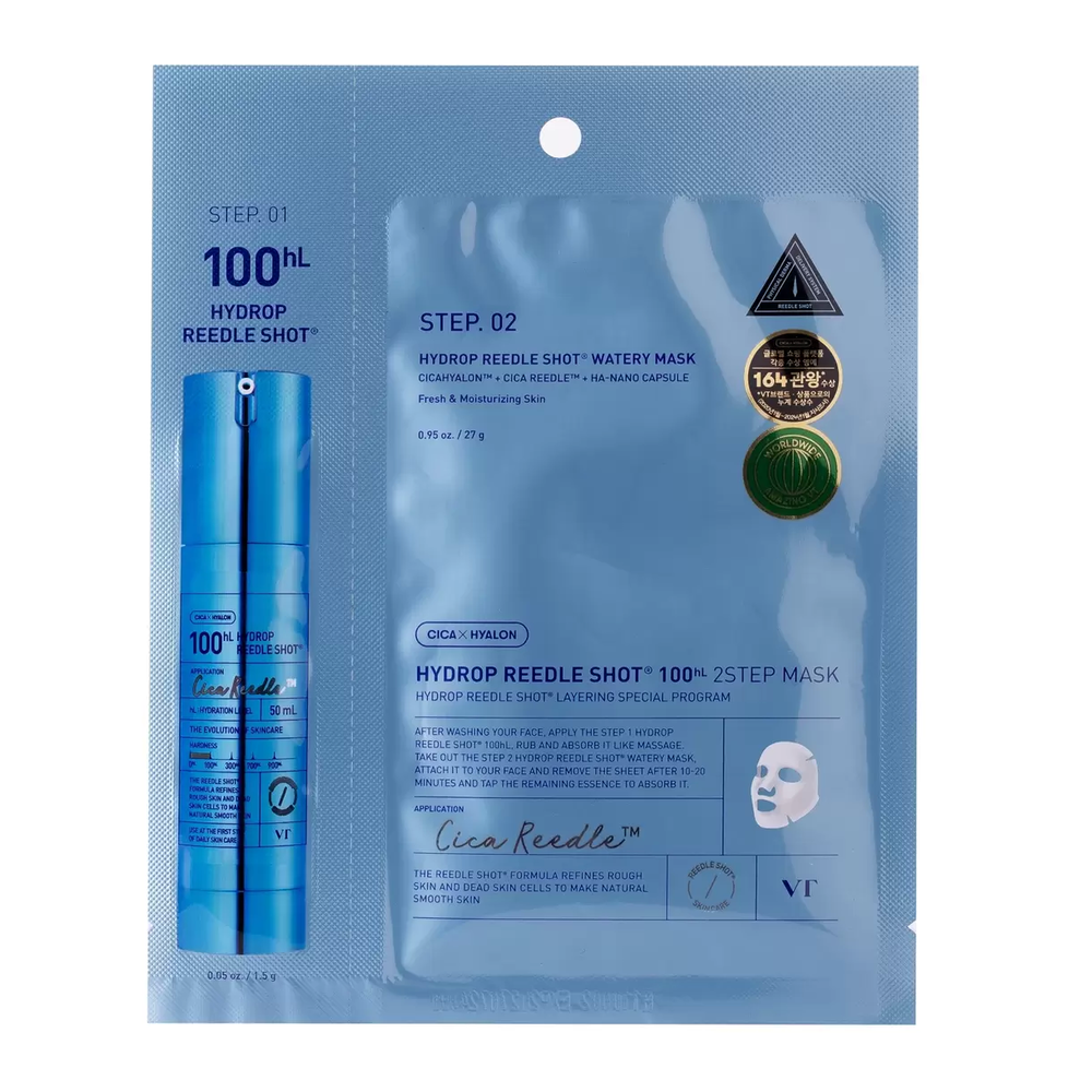 VT Cosmetics Hydrop Reedle Shot 100 2 Step Hydrogel Mask