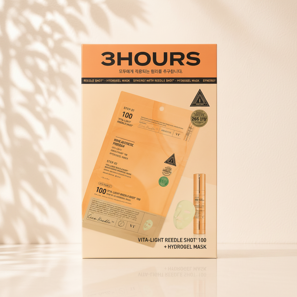 VT Cosmetics Vita-light Reedle Shot 100 2 Step Hydrogel Mask